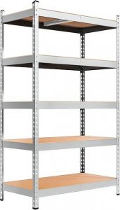 Springos Regał metalowy z 5 półkami 205x120x45 cm 1000kg do garażu, piwnicy UNIWERSALNY 9