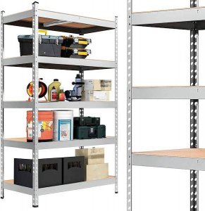 Springos Regał metalowy z 5 półkami 205x120x45 cm 1000kg do garażu, piwnicy UNIWERSALNY 10