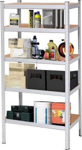Springos Zestaw regałów metalowych 2 szt. 150x75x30cm 675kg z 5 półkami do garażu, piwnicy UNIWERSALNY 19