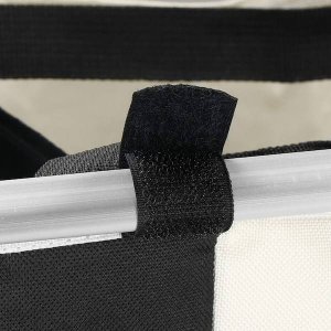 Kosz na pranie Springos Kosz na pranie z trzema komorami 146 L składany pojemnik czarny/beżowy/szary UNIWERSALNY 9