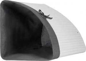 Kosz na pranie Springos Pojemnik na pranie 60L narożny biały kosz z klapą bambus naturalny UNIWERSALNY 4