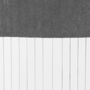 Kosz na pranie Springos Pojemnik na pranie 60L narożny biały kosz z klapą bambus naturalny UNIWERSALNY 8