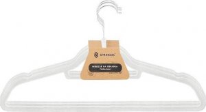 Springos Wieszaki welurowe na ubrania 30 szt. zestaw premium biały UNIWERSALNY 12