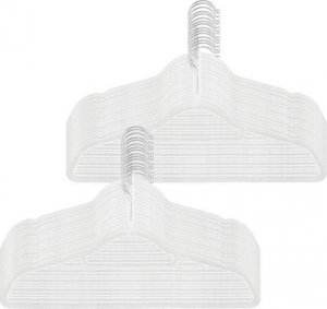 Springos Wieszaki welurowe na ubrania 30 szt. zestaw premium biały UNIWERSALNY 13
