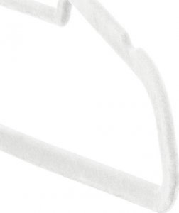 Springos Wieszaki welurowe na ubrania 30 szt. zestaw premium biały UNIWERSALNY 5