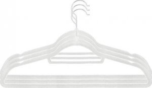 Springos Wieszaki welurowe na ubrania 30 szt. zestaw premium biały UNIWERSALNY 10