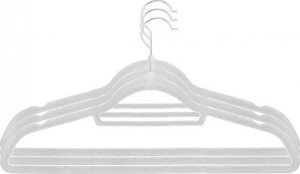 Springos Wieszak welurowy na ubrania 3 szt. szary UNIWERSALNY 11