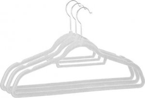 Springos Wieszak welurowy na ubrania 3 szt. szary UNIWERSALNY 9