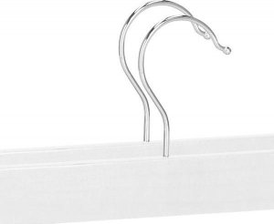 Springos Wieszak klamrowy na ubrania 10 szt. do spódnic, spodni biały UNIWERSALNY 4