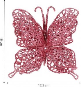Dekoracja świąteczna Springos motyl 6