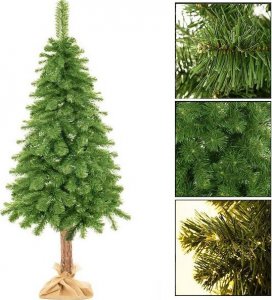 Springos Choinka na pniu 180 cm sztuczna sosna naturalna UNIWERSALNY 12