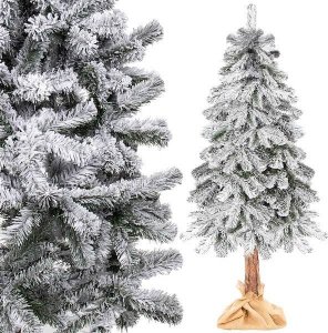 Springos Choinka na pniu 180 cm sztuczny świerk śnieżony UNIWERSALNY 5