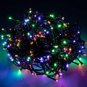 Lampki choinkowe Springos Lampki choinkowe 500 Led multikolor 30m oświetlenie świąteczne IP44 UNIWERSALNY 11