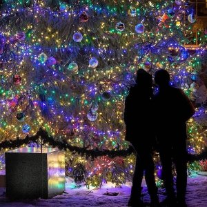 Lampki choinkowe Springos Lampki choinkowe 500 Led multikolor 30m oświetlenie świąteczne IP44 UNIWERSALNY 6