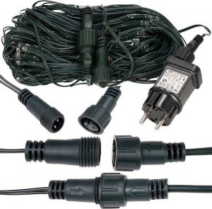 Lampki choinkowe Springos Kurtyna świetlna multikolor 144 Led lampki wewnętrzno-zewnętrzne siatka z programatorem UNIWERSALNY 18