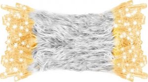 Springos Kurtyna świetlna 200 led girlanda, lampki sople biały ciepły UNIWERSALNY 20