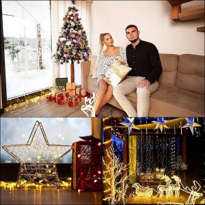 Springos Kurtyna świetlna 200 led girlanda, lampki sople biały ciepły UNIWERSALNY 21