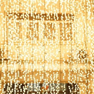 Springos Kurtyna świetlna 200 led girlanda, lampki sople biały ciepły UNIWERSALNY 24