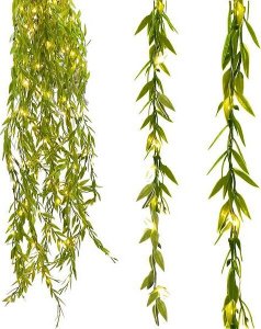 Springos Girlanda led sztuczne liście ruskus dekoracja świetlna UNIWERSALNY 12