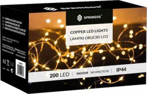 Springos Girlanda led sztuczne liście ruskus dekoracja świetlna UNIWERSALNY 15