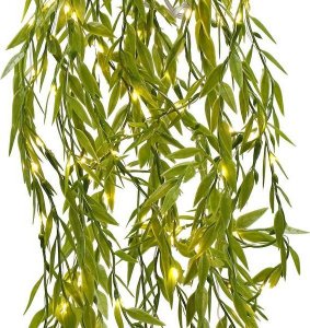 Springos Girlanda led sztuczne liście ruskus dekoracja świetlna UNIWERSALNY 18