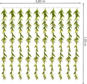 Springos Girlanda led sztuczne liście ruskus dekoracja świetlna UNIWERSALNY 3