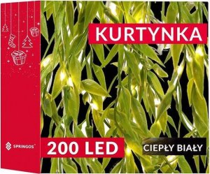 Springos Girlanda led sztuczne liście ruskus dekoracja świetlna UNIWERSALNY 6