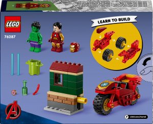 LEGO Super Heroes Marvel Iron Man z motocyklem i Hulk (76287) 9