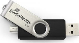 Pendrive Triton MediaRange MR932-2 pamięć USB 32 GB USB Type-A / Micro-USB 2.0 Czarny, Srebrny 1