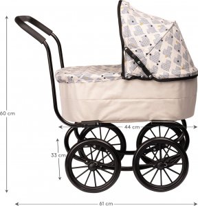 Micki Wózek dla lalki w stylu retro Skrallan 2