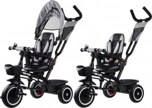 Tiny Bike Rowerek dziecięcy trójkołowy 3w1 z daszkiem (SP0650) 12