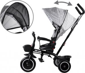 Tiny Bike Rowerek dziecięcy trójkołowy 3w1 z daszkiem (SP0650) 13