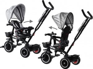 Tiny Bike Rowerek dziecięcy trójkołowy 3w1 z daszkiem (SP0650) 16