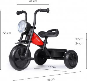 Qplay Qplay Rowerek Trójkołowy Triduro Red 10