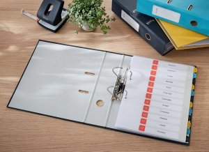 Segregator Leitz Segregator 180° Cosy Soft Touch A4/80mm szary, SZARY 2