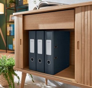 Segregator Leitz Segregator 180° Cosy Soft Touch A4/80mm szary, SZARY 6