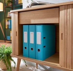 Segregator Leitz Segregator Leitz 180° Cosy Soft Touch A4/80mm niebieski, NIEBIESKI 4