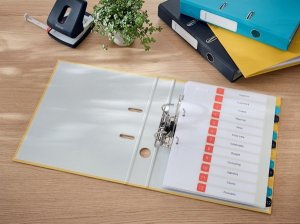 Segregator Leitz Segregator Leitz 180° Cosy Soft Touch A4/50mm żółty, ŻÓŁTY 3