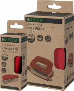 Zszywacz Leitz Mini zszywacz NeXXt Recycle* 10k czerwony 2