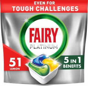 Fairy Fairy Platinum All in One Lemon – Kapsułki do zmywarki – 51 sztuk 3