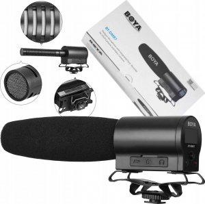 Mikrofon Boya Mikrofonas BOYA su integruotu Micro SDHC, juodas / BY-DMR7 / BOYA10034 1