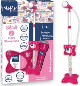 Mikrofon Meme MEME MIKROFON SCENICZNY RÓŻOWY ZE STATYWEM 2