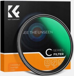 Filtr Kf Filtr Gwiazdkowy STAR Gwiazdka 2w1 x4 i x8 K&F CONCEPT na 58 mm 58mm / KF01.2329 3