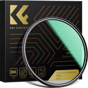 Filtr Kf FILTR Polaryzacyjny CPL K&F CONCEPT NANO-X Ultra-Low Reflection 77mm 77 mm / KF01.2480 1