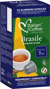 Italian Coffee Brasile Monorigine kapsułki aluminiowe do Nespresso - 20 kapsułek 1