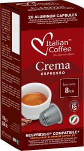 Italian Coffee Crema Espresso aluminiowe do Nespresso - 20 kapsułek 1