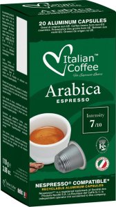 Italian Coffee Arabica Espresso kapsułki aluminiowe do Nespresso - 20 kapsułek 1