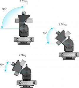Głowica SmallRig Profesjonalna Głowica 3D na Monitor Lampę Mikrofon na Gwint 1/4'' SmallRig / 2905B 8