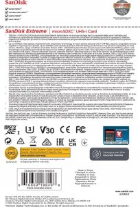 Karta SanDisk Extreme SDXC 256 GB UHS-I/U3 V30 (SDSQXAV-256G-GN6GN) 4