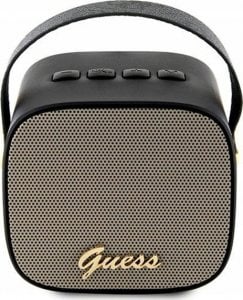 Głośnik Guess Guess Bluetooth speaker GUWSB2P4SMK Speaker mini black/black 4G Leather Script Logo with Strap 1
